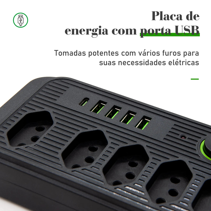 extensão tomada, Régua de tomada, filtro de linha, extensão elétrica, tomada usb, plug, régua tomadas de energia, filtro de linha brasil,100-220V，10A