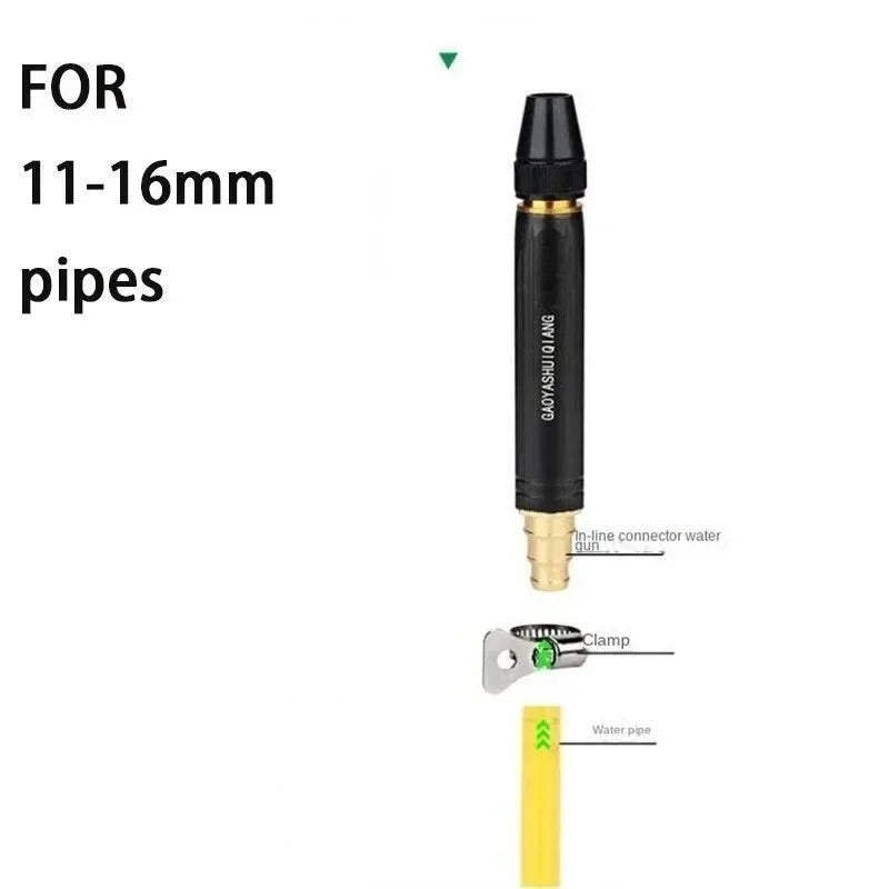 Pistola De Água De Alta Pressão Doméstica, Bocal De Lavagem De Carro Preto, Tubo De Rega De Diamante