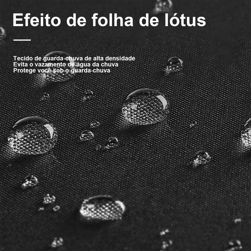 Guarda Chuva Dobrável Automático 10 Ossos com Luzes de LED